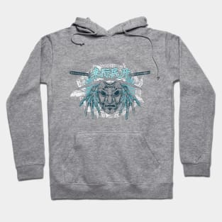 Kabuto Japanese Samurai Warrior Design Hoodie